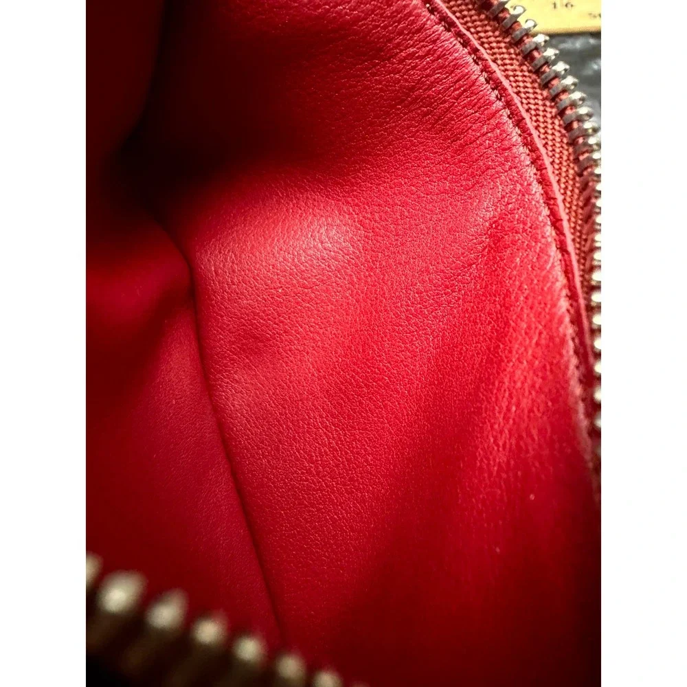 Loewe Soft Grained Calfskin Leather Small Vertical Trifold Wallet Toffee Tan